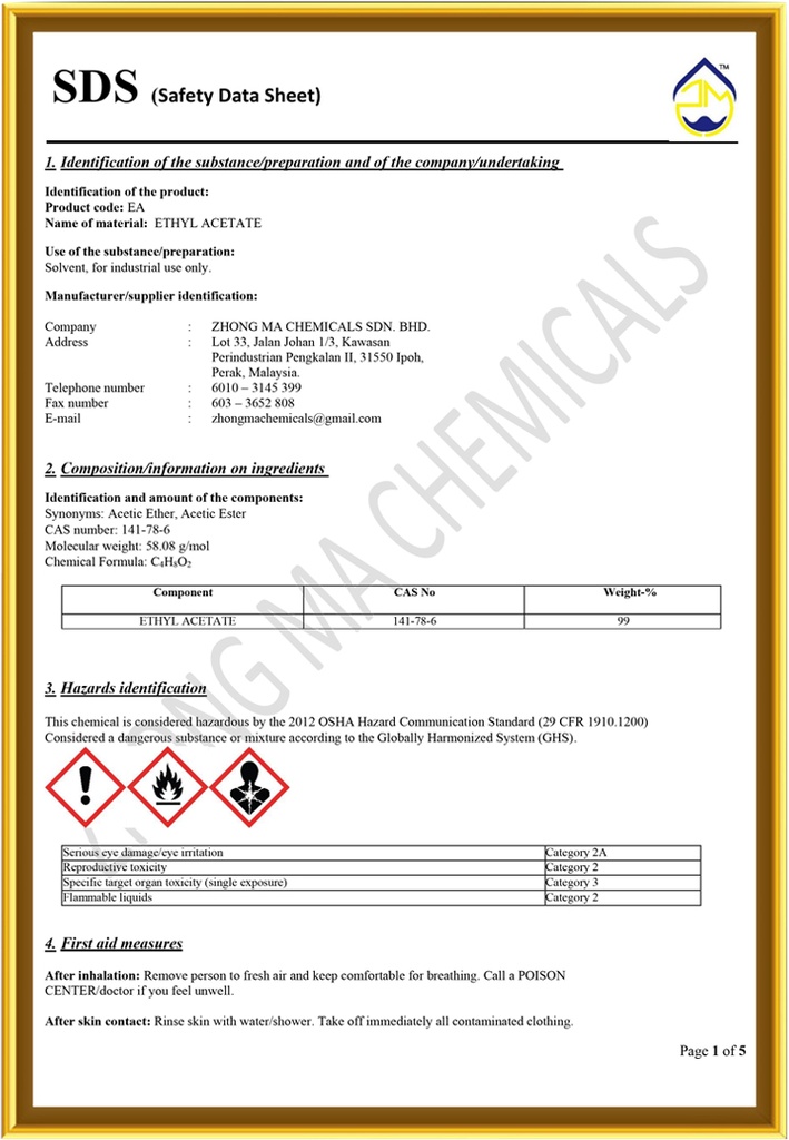 ETHYL ACETATE (EA) 3