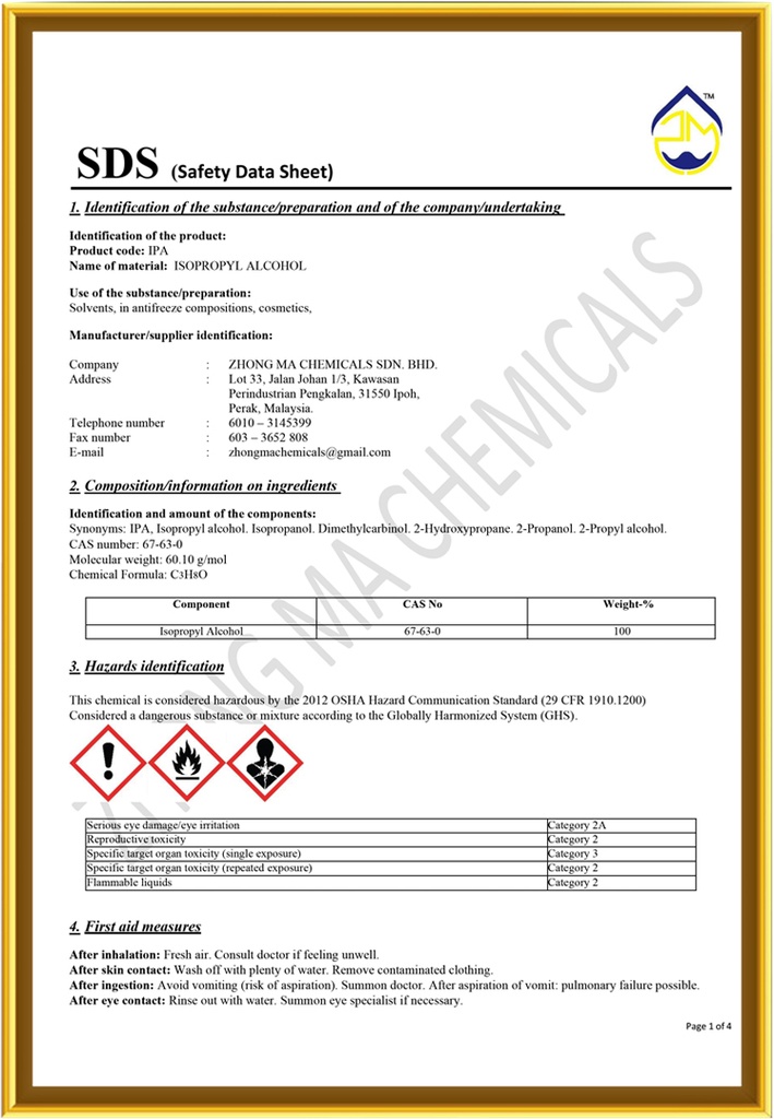 ISOPROPYL ALCOHOL 99% 3