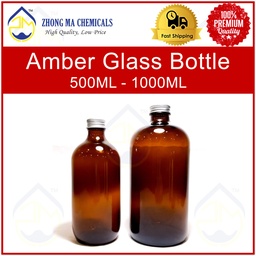 AMBER GLASS BOTTLE